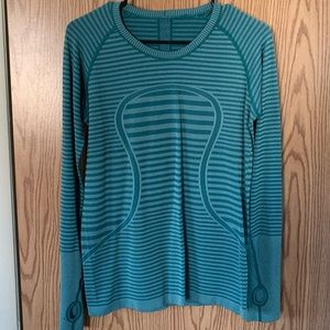 Blue Striped Lululemon LS